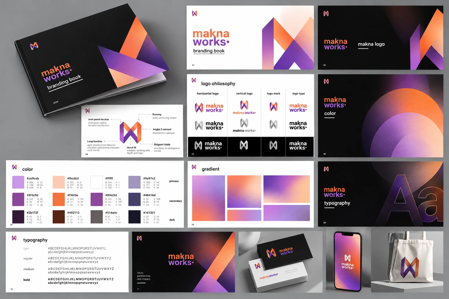 Makna Works Branding & Visual Identity Moodboard